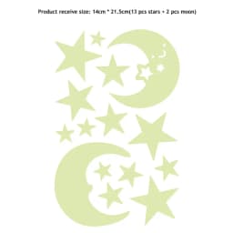 3D Bubble Luminous Stars Moon Dots Wall Stickers For Kids Room Bedroom Home Decoration Glow In The Dark DIY Combination Decals