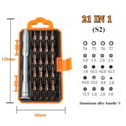 21/31 in 1 Screwdriver Set of Screw Driver Bit Set Multi-function Precision Mobile Phone Repair Device Hand Tools Torx Hex