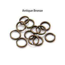 100-200pcs/Lot 4 5 6 8 10 12mm Open Jump Rings Double Loops Split Rings Connectors For Jewelry Making Accessories DIY Necklace