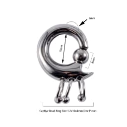 1PC Surgical Steel Lobster Closer Bead Ring Ear Weights Large Gauge Stretched Lobe Earrings New Style Ear Expander Women Jewelry