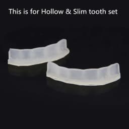 JINAO 2 Pcs Grills Molding Fixing Bar Reusable Silicone Top & Bottom Fitting Mold For HipHop Teeth Grillz