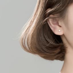 Tiny Pearl Stud Earrings Cartilage Piercing Jewelry for Women Girl