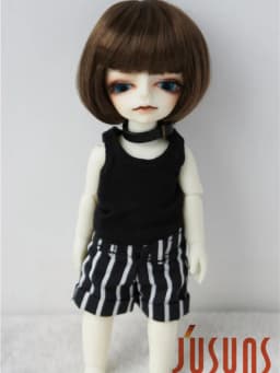 1/12 BJD Doll wigs JD256 4-5inch 11-13CM Short BOBO Cut Synthetic mohair BJD Hair Lati White Tiny doll accessories