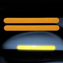 2Pcs/Set Car Reflector Stickers Multi-Colored Automobiles Rearview Mirror Reflective Strip for Auto Exterior Protect Accessories