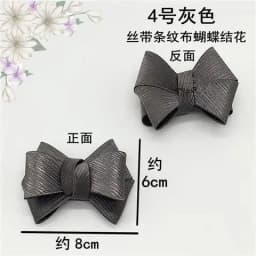 Women's single shoe Rhinestone bow cloth flower shoe surface decoration suede ladle shoes paste shoe repair accessories