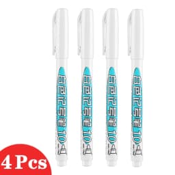 1/4Pcs Oily White Marker Pen Graffiti Pens Waterproof Permanent Gel Pencil Tire Painting Notebook Tyre Tread Environmental Pen