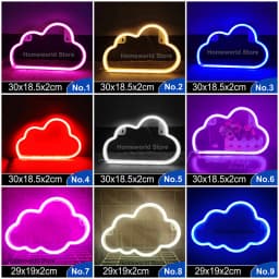 LED Neon Light Sign Strip New 189 Styles Wall Art Lamp Nightlight LOVE Heart Animal Cat Figure Model Decor Room Shop Xmas Gift