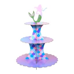 3-Tier Cardboard Cupcake Cake Stand Cupcake Holder for Birthday Party Wedding Baby Shower Christmas Parties Display Dessert