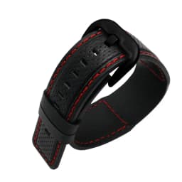 Simplicity leather watch band for Dietrich OTC-AO1 OT-3 waterproof 24mm watch strap black watch bracelet Cowhide wristwatches