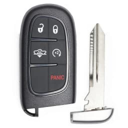 KEYECU GQ4-54T 433MHz 4A Chip For Jeep Cherokee 2014 2015 2016 2017 2018 2019 2020 Durango Chrysler 4/5 Buttons Car Remote Key