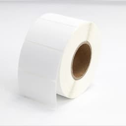 Waterproof Polypropylene 30 40 50 60 70 80 90 100mm Vinyl Thermal Transfer Carbon Printer Label Blank White PP Stickers in Roll
