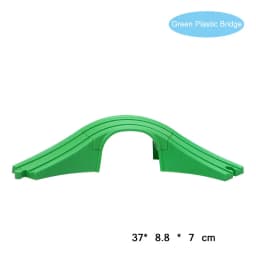 Wooden Train Track Bridge Beech Wooden Railway Set Accessories Fit for All Brands Wood Tracks Pieces Educational Toys For Kids