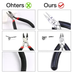 5 Styles Stainless Steel Pliers Jewelry Making Tools Wire Cutter Plier for DIY Jewelry Repair Wire Wrapping Supplies Handcraft