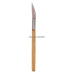 55KA Agate Burnisher Polishing Knife Edge With Bamboo Handle Jewelry Making Tools New
