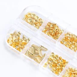 12 Grids/Box Mixed Glitter Metal Nail Art Decoration Starfish Shell Sun Coconut Tree Epoxy Resin Filling Material DIY