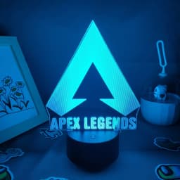Apex Legends Logo 3D LED RGB Night Lights Cool Gift for Friend Lovely Lava Lamp Bedroom Bedside Game room Table Desk Mark Decor