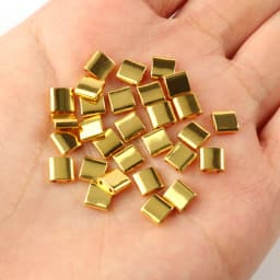 Natural Stone Two Hole Hematite Stone Mineral Loose Spacer Beads For Jewelry Making Handmade Diy Bracelet Necklace Earrings Tila