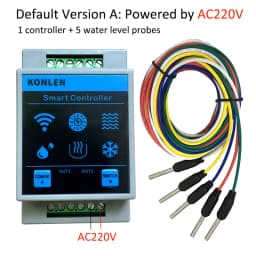 KONLEN Tuya Water Level Sensor WIFI Smart Home Leakage Flood Alarm Controller Meter Pool Vape Tank Flow Detector Leak Protection