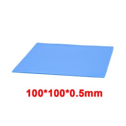 100 Pcs Blue Conductive Silicone Gelid Thermal Pad 100*100*0.5mm 100*100*1mm Heatsink Cooling Thermopad Thermal Pads for CPU GPU