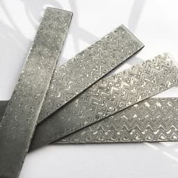 1piece Wave Pattern Damascus Steel VG10 Sandwich for DIY Exquisite Knife Making Has Been Heat Treatment Steel Knife Blade Blank