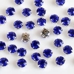 New 3mm 4mm 5mm 7mm 8mm Silver Claws Sew-on Round Rhinestones For Needlework DIY Glass Crystals Stones Clothes Wedding Dress
