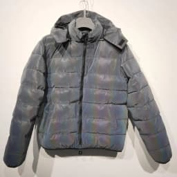 Winter Jacket Men Thick Rainbow Reflective Jackets Parka Coat Fashion Young Hip Hop Loose Jacket Streetwear Outwear Men Clothes