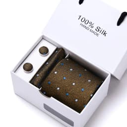 Brand 100% Silk Ties Gift box Office Men Classic Party Wedding striped 7.5cm Silk Wedding Floral Tie Necktie Handkerchief Set