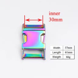 1pc Metal Colorful Side Release Curved Buckles Durable Plated Buckle 10mm, 15mm, 20mm, 25mm Dog Collar Paracord DIY Accessories