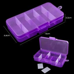 4 Sizes Jewelry Box Organizer Storage Container Plastic Organizer Box with Adjustable Dividers for Beads Art DIY Crafts