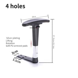 Office Chair Armrests Adjustable Computer Office Swivel Chair Armrest Footrest Set Plastic Armrests Pad Office Chair Accessories