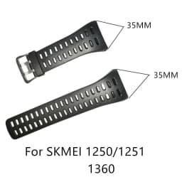 Adjustable Replacement Watch Strap Band Silicone Rubber Plastic Watchbands For SKMEI 1251 1025 1155 Sports Watches Accessories