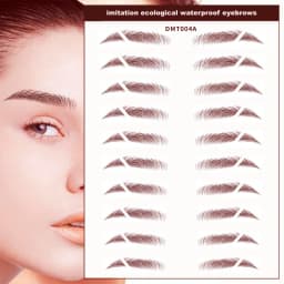 6D Eyebrow Tattoo Sticker Waterproof Eyebrow Templates Tools Cosmetics Professional Makeup Eye Brow Shaper Eyebrows Sticker