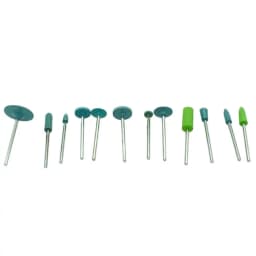 12pcs Silicone Point Rubber Mounted Polisher 2.35mm Shank Jewelry Grinding Head Rotary Tools