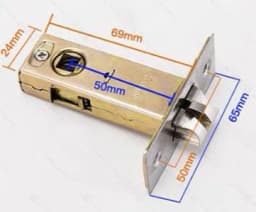 Bathroom Silence Lock Body Single Tongue Lock Hole Pitch 25mm 30mm 35mm 45mm 50mm 60mm 70mm Doorhome Hardware