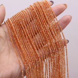 5pcsNatural Stone Crystal Color Plated Faceted Small Bead Multicolor 38CM Beaded Fashion DIY Necklace Bracelet CharmJewelry Gift