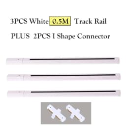 LED Track Light Rail 0.5M 1M Aluminum 2 Wire Electrified Rails With Spots Led Track Lamp Rail Track Lighting For Store Home