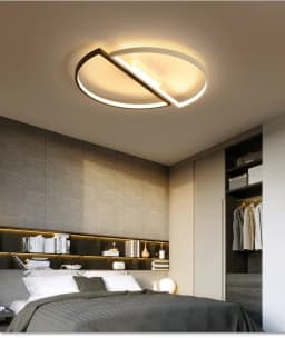 Nordic Modern LED Ceiling Lights 42W 52W Simple Semicircle Ceiling Lamp Fixture Led Lights for room Living Room Decor AC85-265V