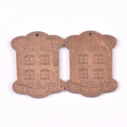 5Pcs/lot Flower Pattern Brown Wooden Bobbin Spools Cord Wire Sewing For Thread String Ribbons Reel Flat Spool Home Decor 68*53mm