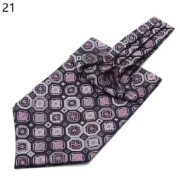 Men Vintage Polka Dot Wedding Formal Cravat Ascot Self British Style Gentleman Polyester Silk Paisley Neck Tie Suit Wedding