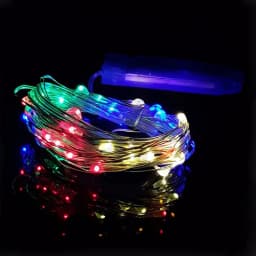 Battery Powered 20 40 Led Fairy String Light 2M 4M Silver Copper Wire Mini Lamp For Christmas Holiday Wedding Party 8 Colors