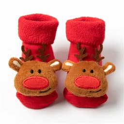 Lawadka 0-3T Winter Thick Infant Socks for Girls Boys Kids Christmas New Year's Socks Anti Slip Cotton Short Socks for Newborns