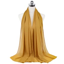 New Premium Plain Chiffon Scarf Muslim Hijab Instant Shawl Soft Ball Bubble Chiffon Head Wraps Islamic Lady Women Hijabs