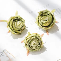 5 Pcs Artificial Roses Head Valentine Decora Home Room Wedding Wreath Bridal Accessories Clearance Garland Material Fake Flowers