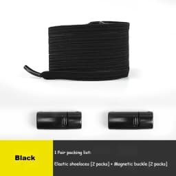 Magnetic Lock Shoelaces Without ties Elastic No tie Shoe laces Sneakers Shoelace Kids Adult Quick Laces One Size Fits All Shoes