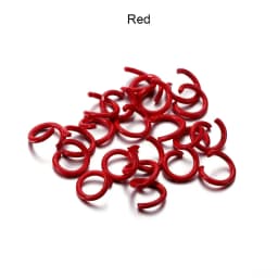 100Pcs/Lot 1.2x8mm Colorful Metal Jump Rings Split Ring Connector For DIY Jewelry Finding Making Accessories Wholesale Supplies