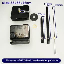 Quartz Clock Movement Kit With Gold Clock Hands Non Ticking Wall Clock Mechanism DIY Clock Making Repair Parts