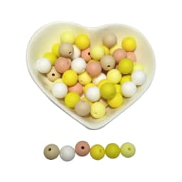 BOBO.BOX 20Pcs Silicone Beads 9MM Round Beads DIY Baby Pacifier Chain Pendant BPA Free Eco-friendly Baby Teether Toy Accessories