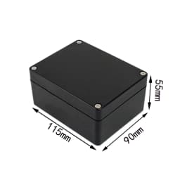 Black and white outdoor waterproof box Plastic box Electronic engineering box instrument waterproof junction box shell