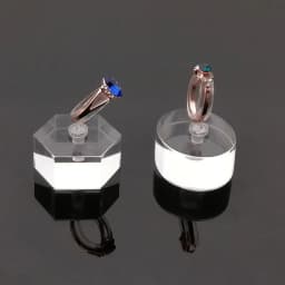 New Creativity Clear Acrylic Ring Display Stand Jewelry Showcase Ring Organizer Holder Jewellery Stands Cases Photography Props