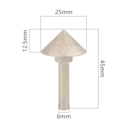 Versery 20-60mm 90 Degree Vacuum Brazed Diamond Countersink Chamfering Tool Drill Bit for Tile Marble Granite Quartz Stone